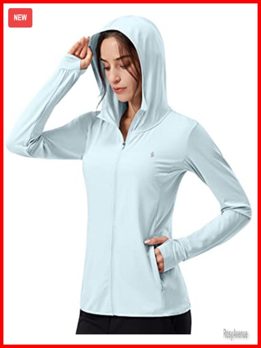 UPF 50+ Sun Protection Hoodie Shirt Lightweight Long Sleeve Thumbholes